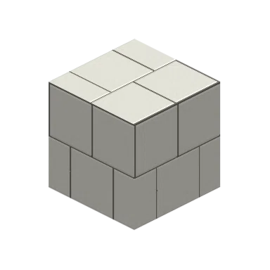 Beveled White Rectangular Tiles