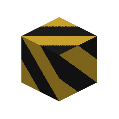 Black Yellow Caution Edge