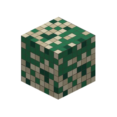 Green Cream Micro Mosaic